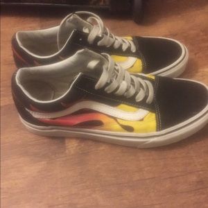 Women’s fire flame vans